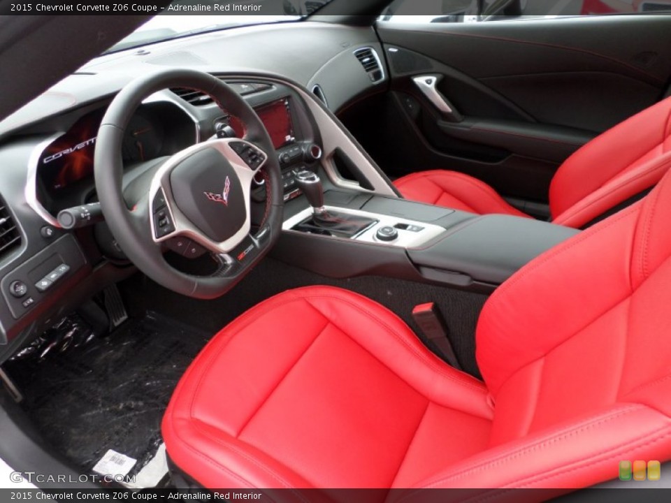 Adrenaline Red Interior Photo for the 2015 Chevrolet Corvette Z06 Coupe #102832460