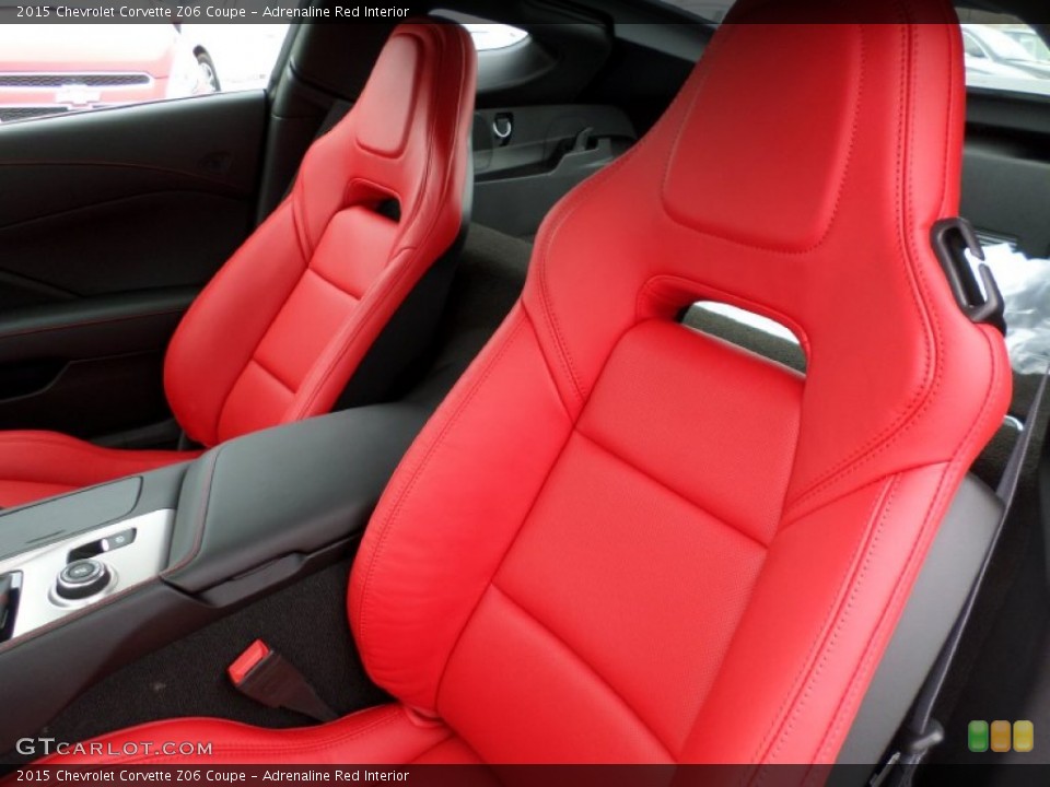 Adrenaline Red Interior Front Seat for the 2015 Chevrolet Corvette Z06 Coupe #102832487