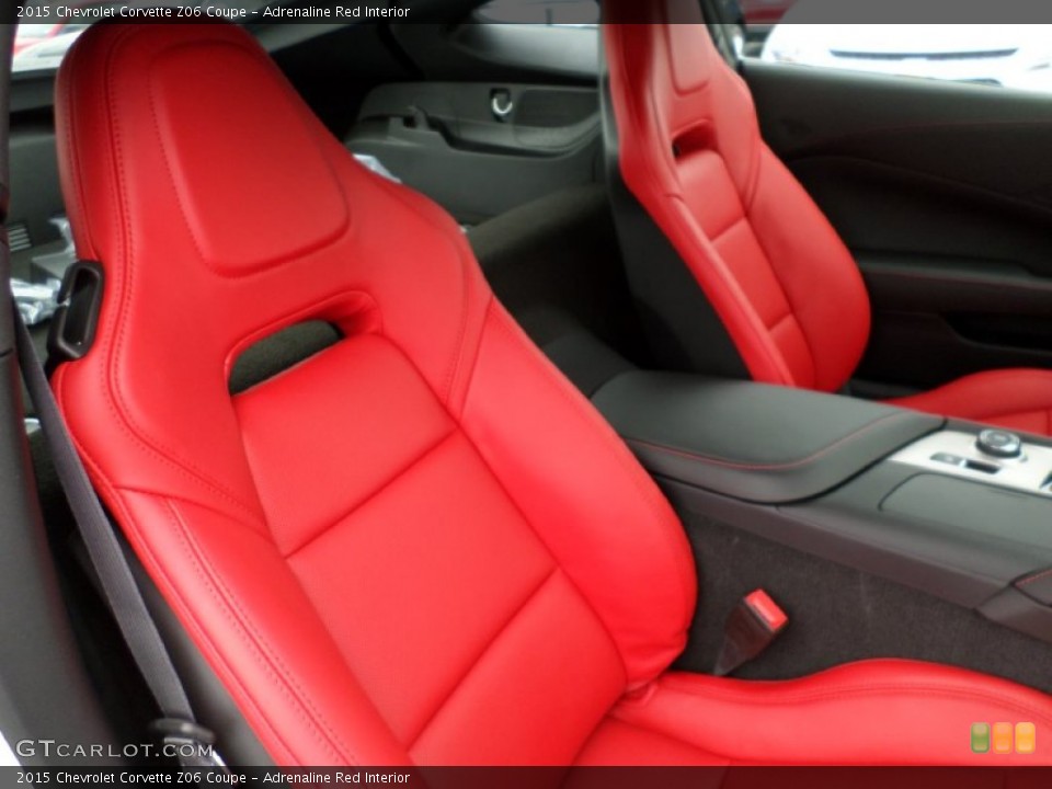 Adrenaline Red Interior Front Seat for the 2015 Chevrolet Corvette Z06 Coupe #102832510