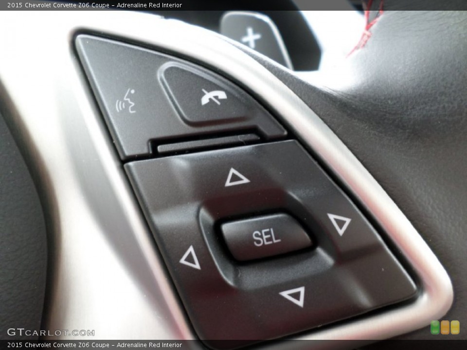Adrenaline Red Interior Controls for the 2015 Chevrolet Corvette Z06 Coupe #102832753