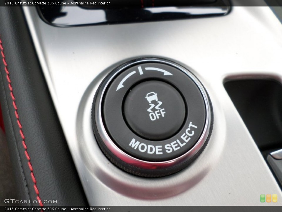 Adrenaline Red Interior Controls for the 2015 Chevrolet Corvette Z06 Coupe #102832882