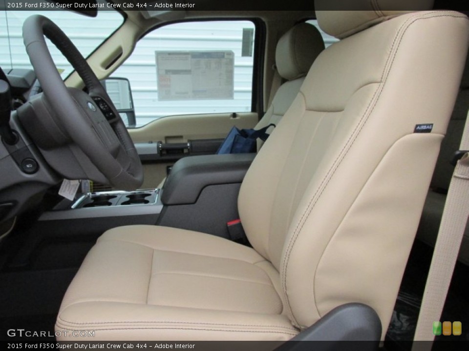 Adobe Interior Front Seat for the 2015 Ford F350 Super Duty Lariat Crew Cab 4x4 #102832999