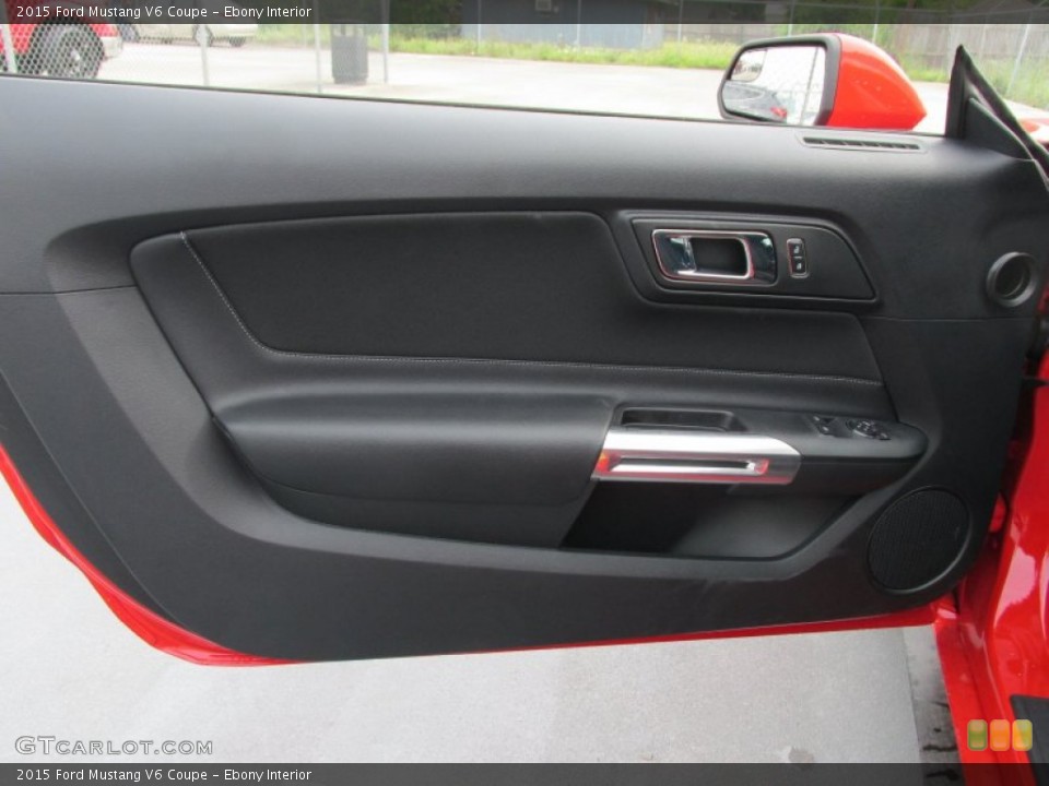 Ebony Interior Door Panel for the 2015 Ford Mustang V6 Coupe #102833698