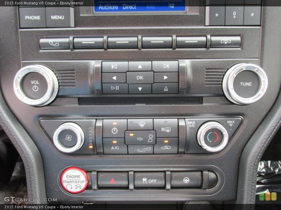 Ebony Interior Controls for the 2015 Ford Mustang V6 Coupe #102833902