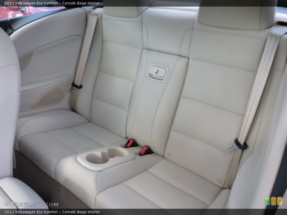 Cornsilk Beige Interior Rear Seat for the 2011 Volkswagen Eos Komfort #102836867