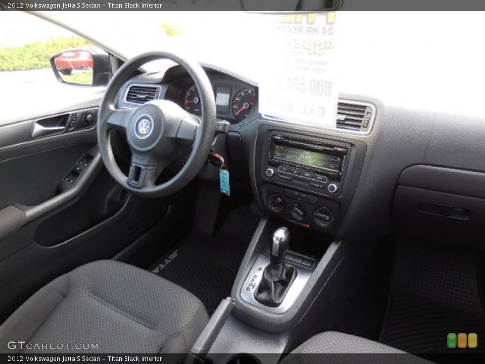 Titan Black Interior Photo for the 2012 Volkswagen Jetta S Sedan #102837997