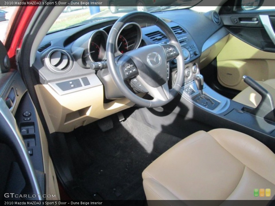 Dune Beige Interior Photo for the 2010 Mazda MAZDA3 s Sport 5 Door #102838069