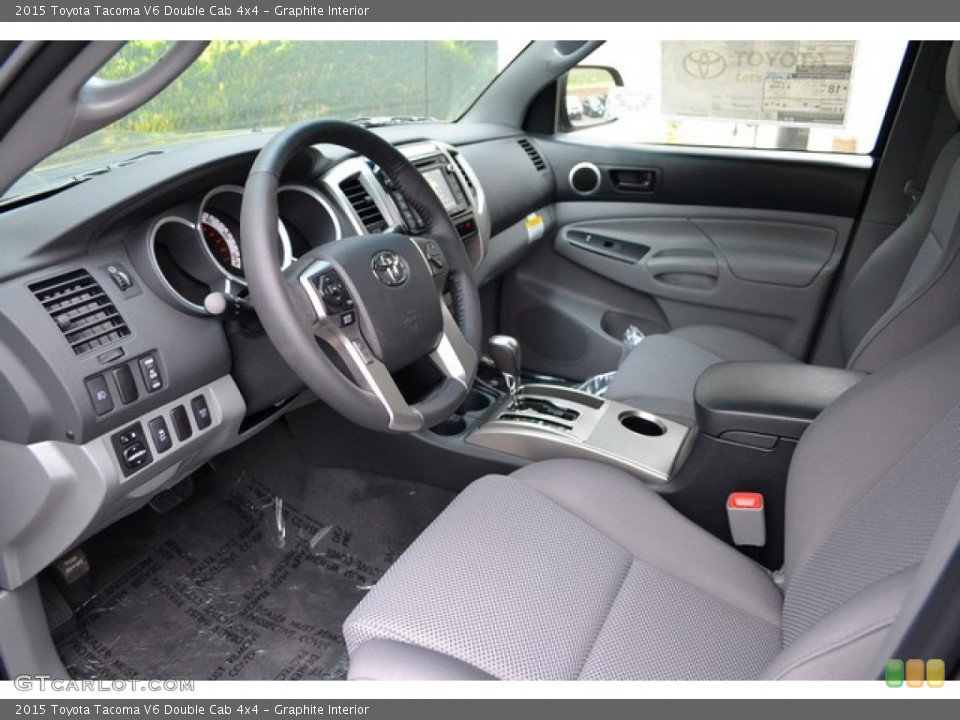 Graphite Interior Photo for the 2015 Toyota Tacoma V6 Double Cab 4x4 #102842530