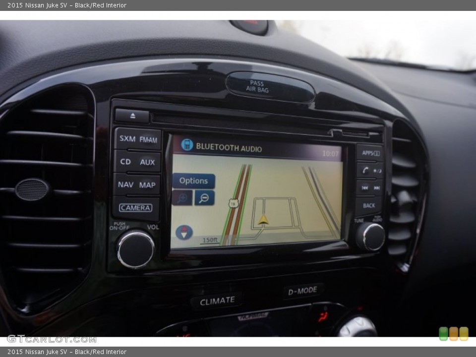 Black/Red Interior Navigation for the 2015 Nissan Juke SV #102846477