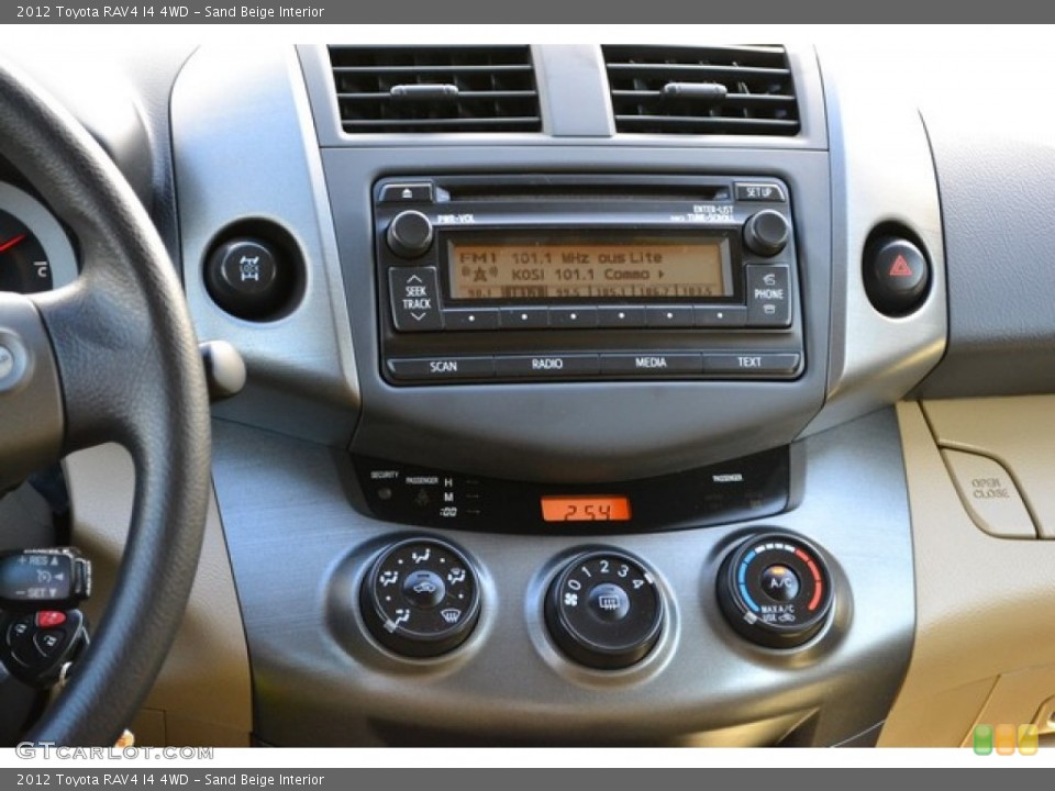 Sand Beige Interior Controls for the 2012 Toyota RAV4 I4 4WD #102854151