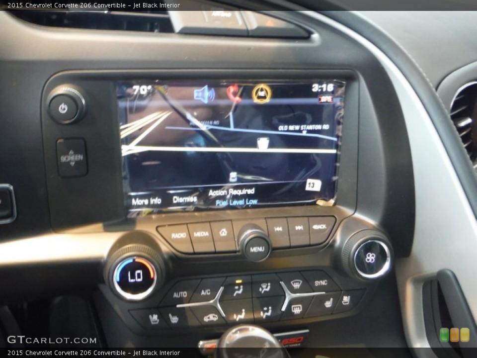 Jet Black Interior Controls for the 2015 Chevrolet Corvette Z06 Convertible #102855741