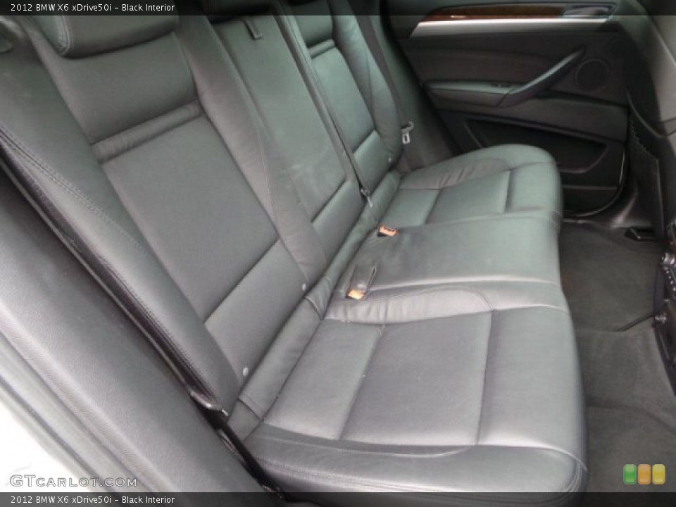 Black Interior Rear Seat for the 2012 BMW X6 xDrive50i #102855813