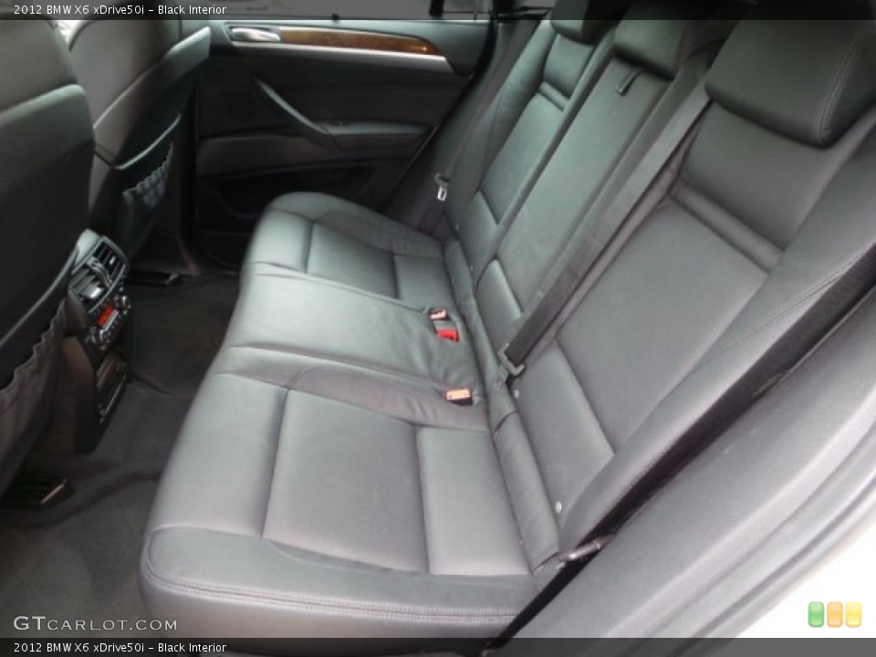 Black Interior Rear Seat for the 2012 BMW X6 xDrive50i #102855912