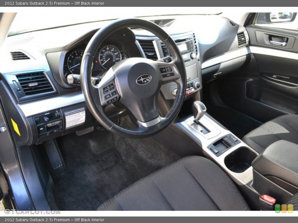 Off Black Interior Photo for the 2012 Subaru Outback 2.5i Premium #102858432