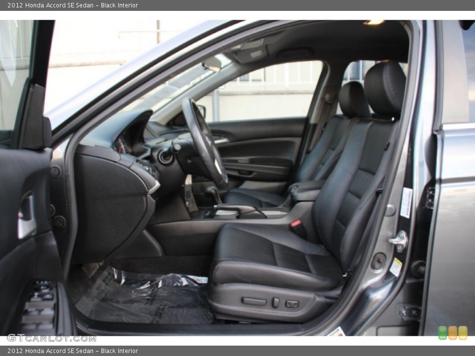 Black Interior Front Seat for the 2012 Honda Accord SE Sedan #102860757