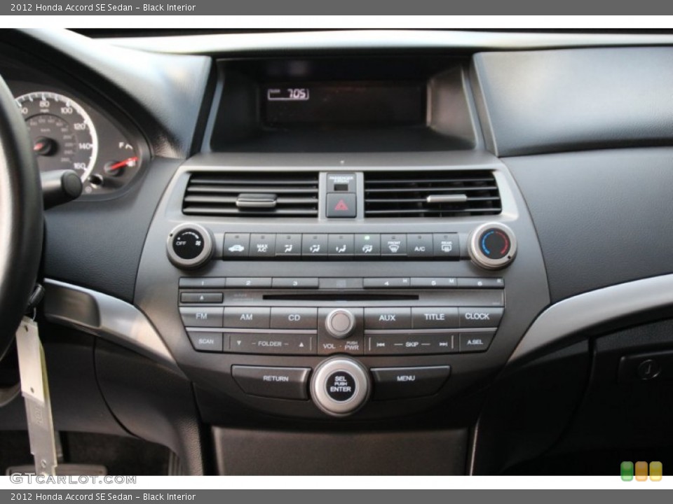 Black Interior Controls for the 2012 Honda Accord SE Sedan #102860799