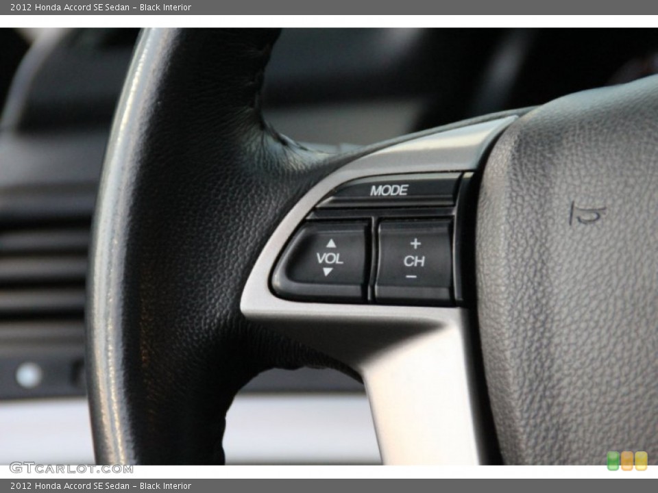 Black Interior Controls for the 2012 Honda Accord SE Sedan #102860859