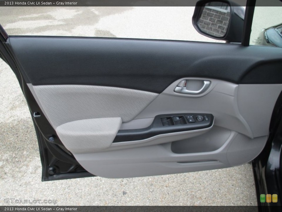 Gray Interior Door Panel for the 2013 Honda Civic LX Sedan #102860862
