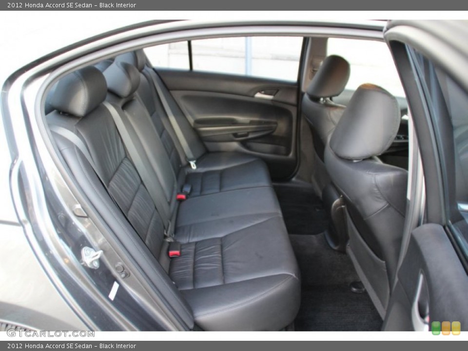 Black Interior Rear Seat for the 2012 Honda Accord SE Sedan #102860994
