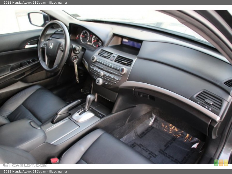 Black Interior Dashboard for the 2012 Honda Accord SE Sedan #102861034