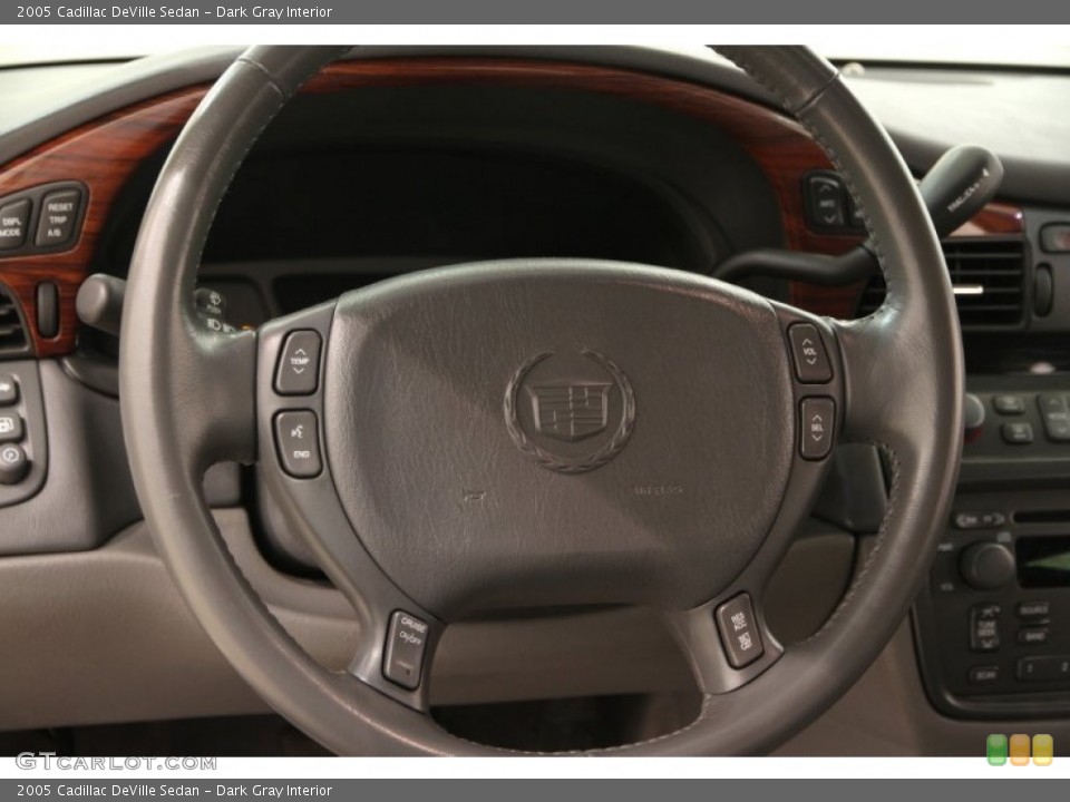 Dark Gray Interior Steering Wheel for the 2005 Cadillac DeVille Sedan #102861357