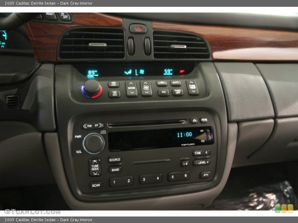 Dark Gray Interior Controls for the 2005 Cadillac DeVille Sedan #102861399