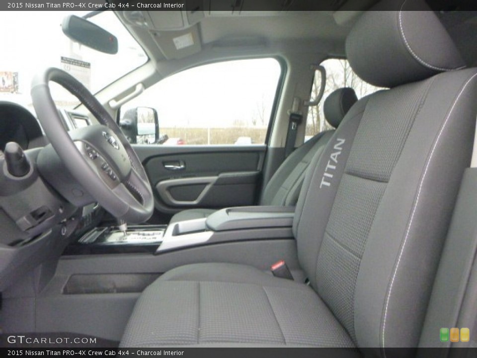 Charcoal Interior Photo for the 2015 Nissan Titan PRO-4X Crew Cab 4x4 #102862815