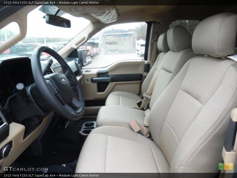 Medium Light Camel Interior Photo for the 2015 Ford F150 XLT SuperCab 4x4 #102862998