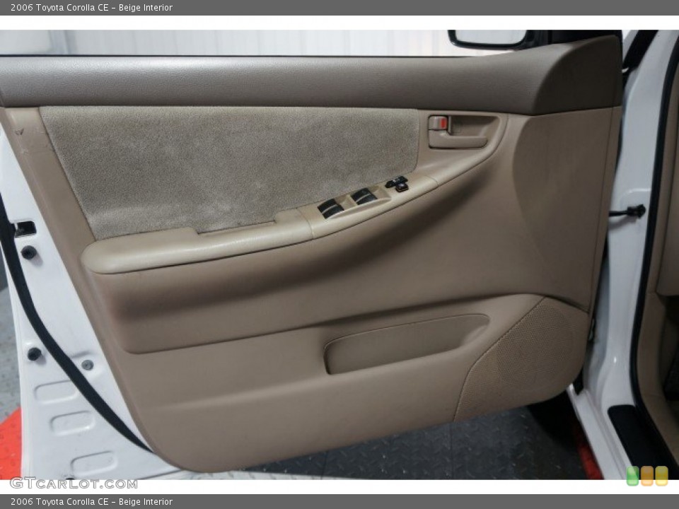 Beige Interior Door Panel for the 2006 Toyota Corolla CE #102863760