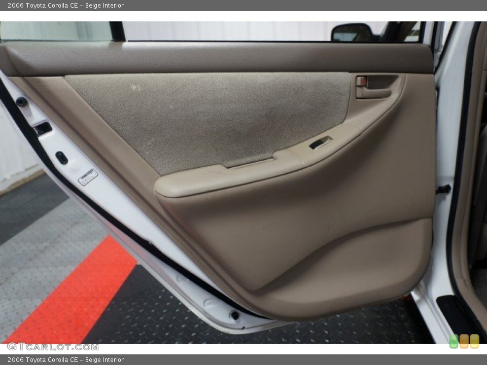 Beige Interior Door Panel for the 2006 Toyota Corolla CE #102863823