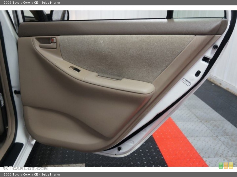 Beige Interior Door Panel for the 2006 Toyota Corolla CE #102863848