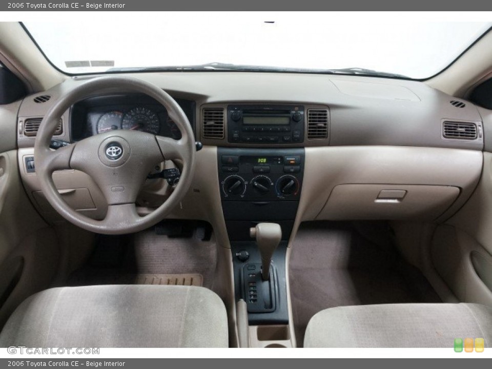 Beige Interior Dashboard for the 2006 Toyota Corolla CE #102864009