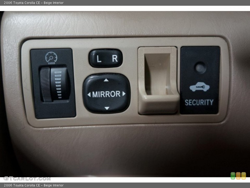Beige Interior Controls for the 2006 Toyota Corolla CE #102864138