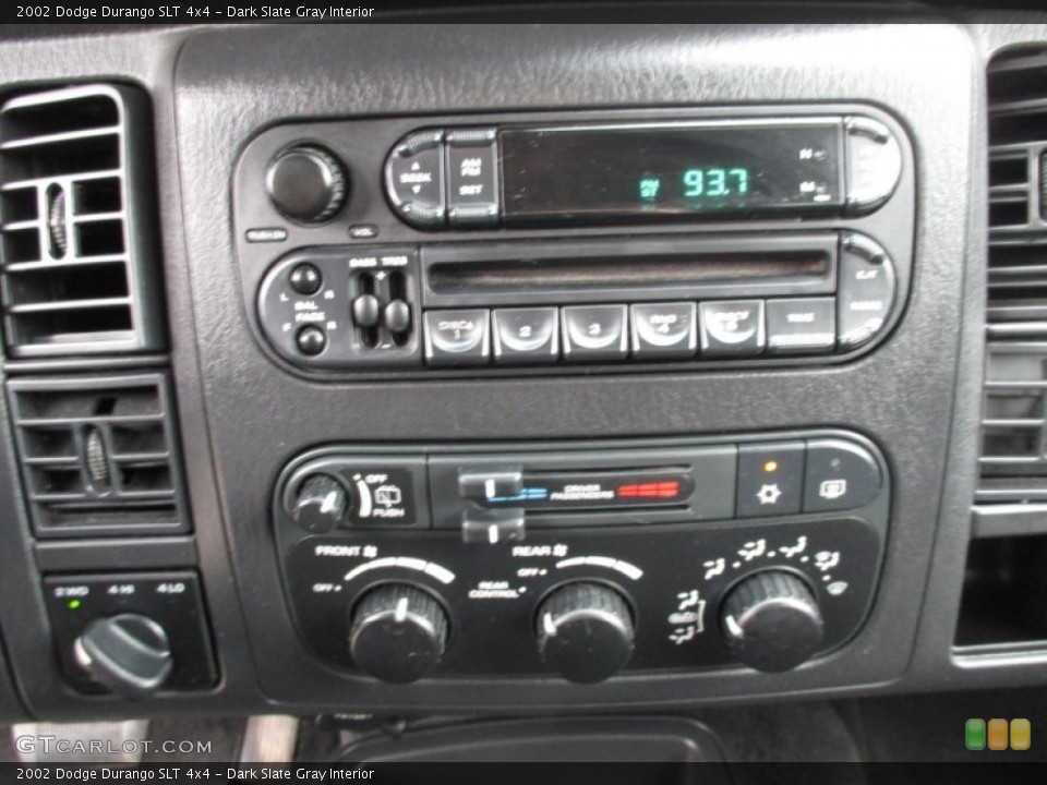 Dark Slate Gray Interior Controls for the 2002 Dodge Durango SLT 4x4 #102867837