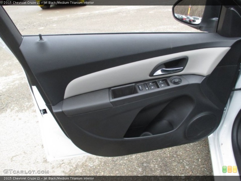 Jet Black/Medium Titanium Interior Door Panel for the 2015 Chevrolet Cruze LS #102868629