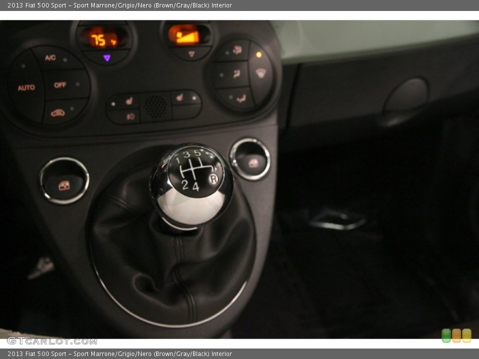Sport Marrone/Grigio/Nero (Brown/Gray/Black) Interior Transmission for the 2013 Fiat 500 Sport #102870087