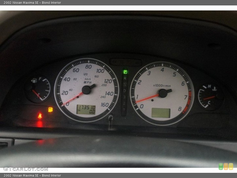 Blond Interior Gauges for the 2002 Nissan Maxima SE #102871770