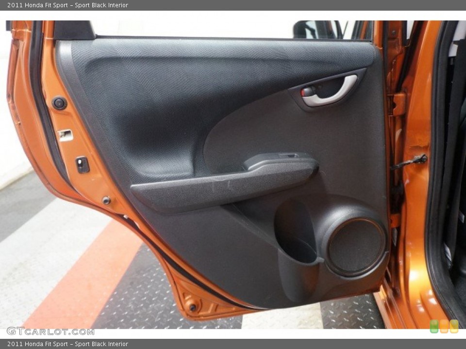 Sport Black Interior Door Panel for the 2011 Honda Fit Sport #102872934