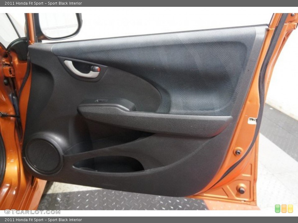 Sport Black Interior Door Panel for the 2011 Honda Fit Sport #102872964