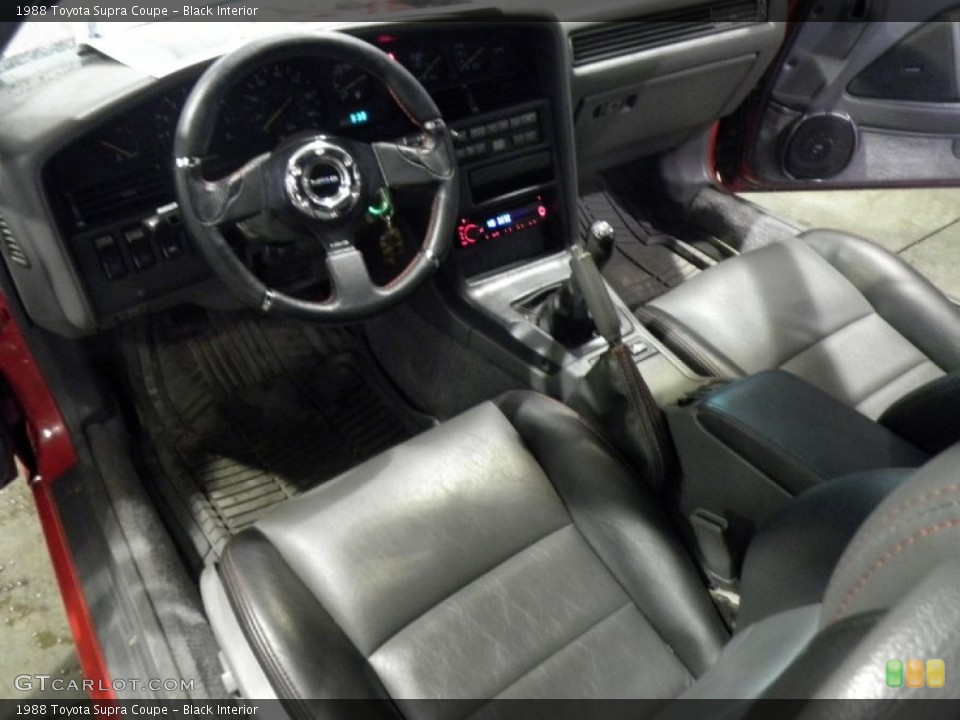 Black 1988 Toyota Supra Interiors