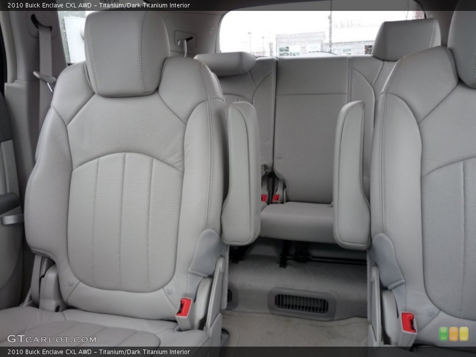 Titanium/Dark Titanium Interior Rear Seat for the 2010 Buick Enclave CXL AWD #102873612