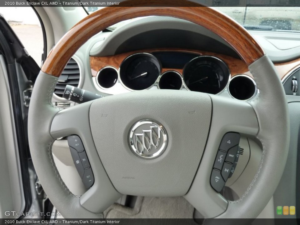 Titanium/Dark Titanium Interior Steering Wheel for the 2010 Buick Enclave CXL AWD #102873651