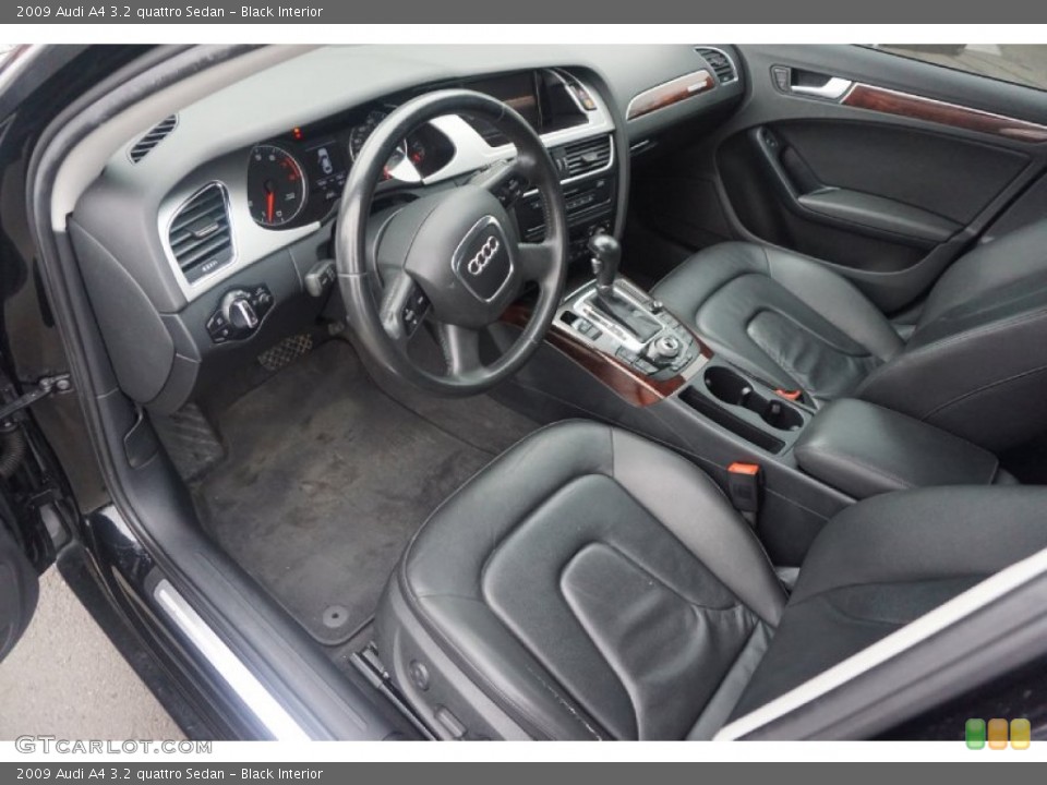 Black Interior Photo for the 2009 Audi A4 3.2 quattro Sedan #102879744