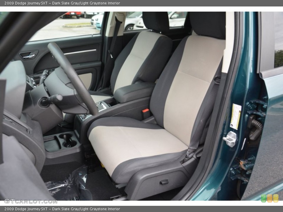 Dark Slate Gray/Light Graystone Interior Front Seat for the 2009 Dodge Journey SXT #102880722