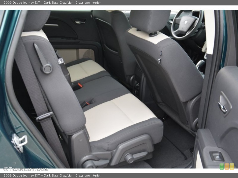 Dark Slate Gray/Light Graystone Interior Rear Seat for the 2009 Dodge Journey SXT #102880788