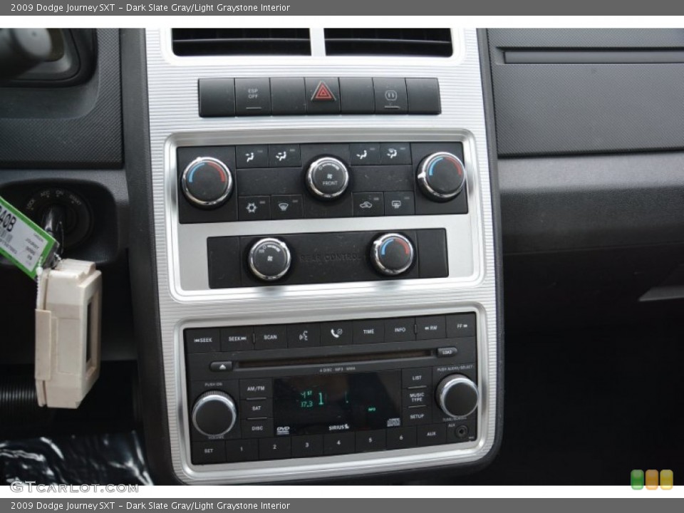 Dark Slate Gray/Light Graystone Interior Controls for the 2009 Dodge Journey SXT #102880872