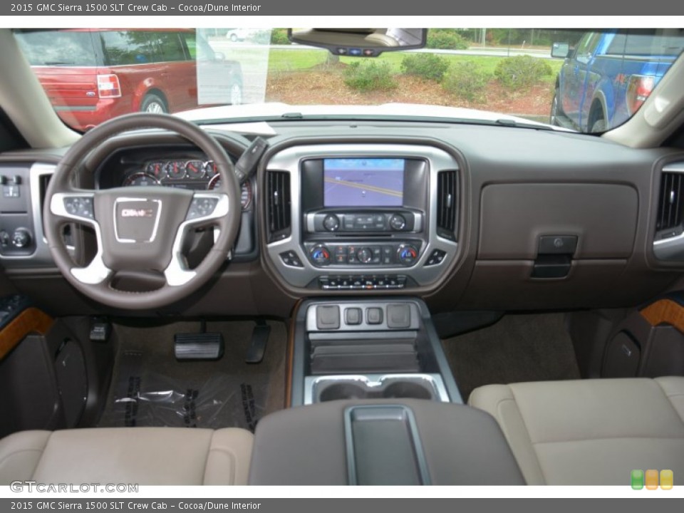 Cocoa/Dune Interior Dashboard for the 2015 GMC Sierra 1500 SLT Crew Cab #102880995