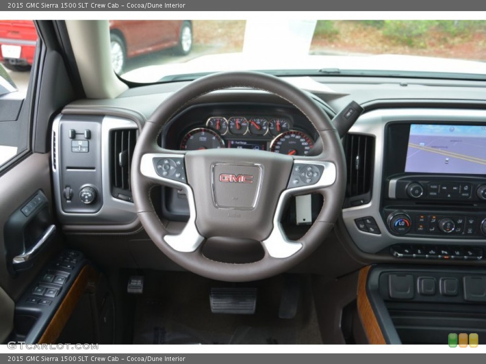 Cocoa/Dune Interior Dashboard for the 2015 GMC Sierra 1500 SLT Crew Cab #102881013