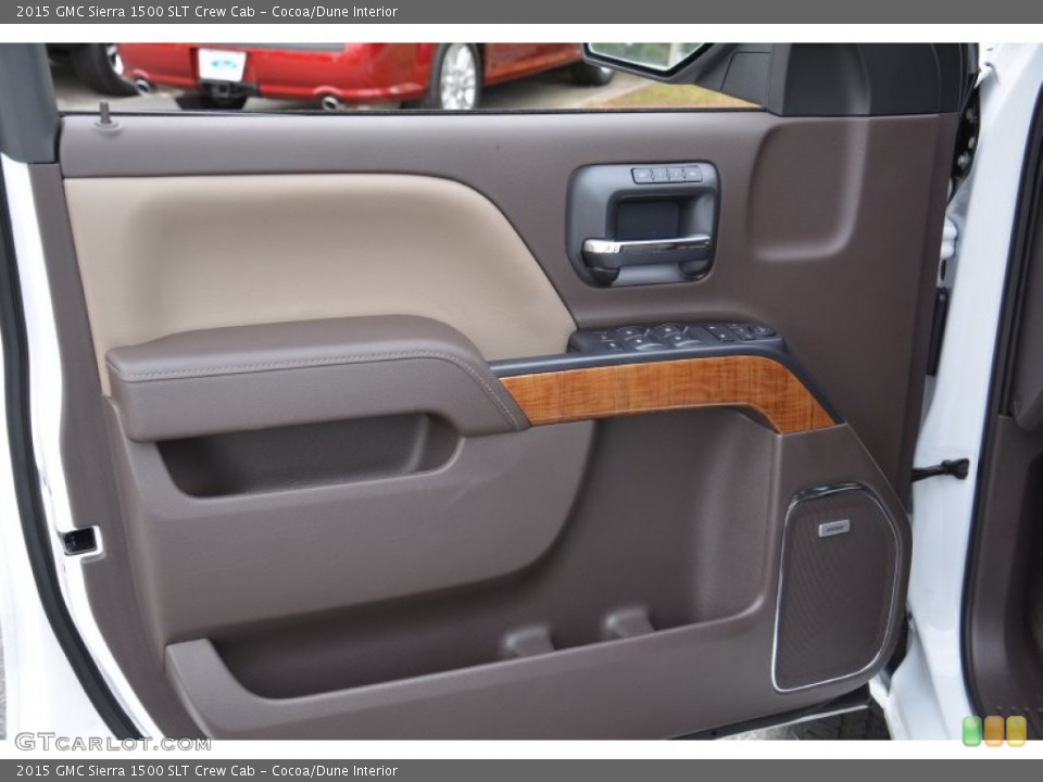 Cocoa/Dune Interior Door Panel for the 2015 GMC Sierra 1500 SLT Crew Cab #102881064