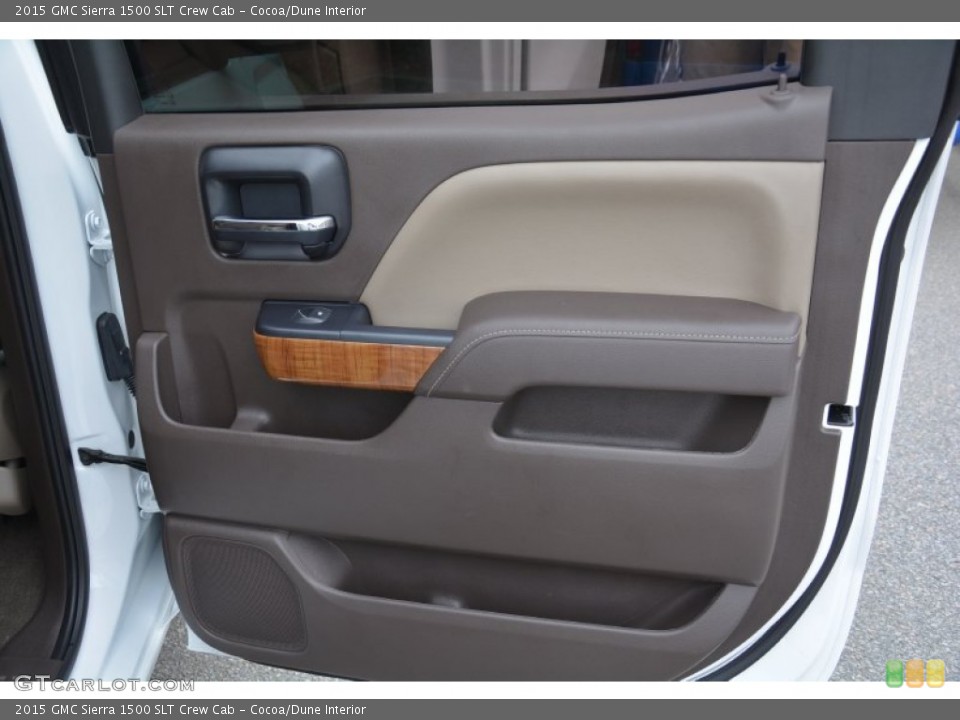 Cocoa/Dune Interior Door Panel for the 2015 GMC Sierra 1500 SLT Crew Cab #102881133